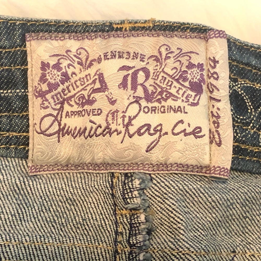 American Rag Cie Denim Mini Blue Jean Skirt - Picture 6 of 8